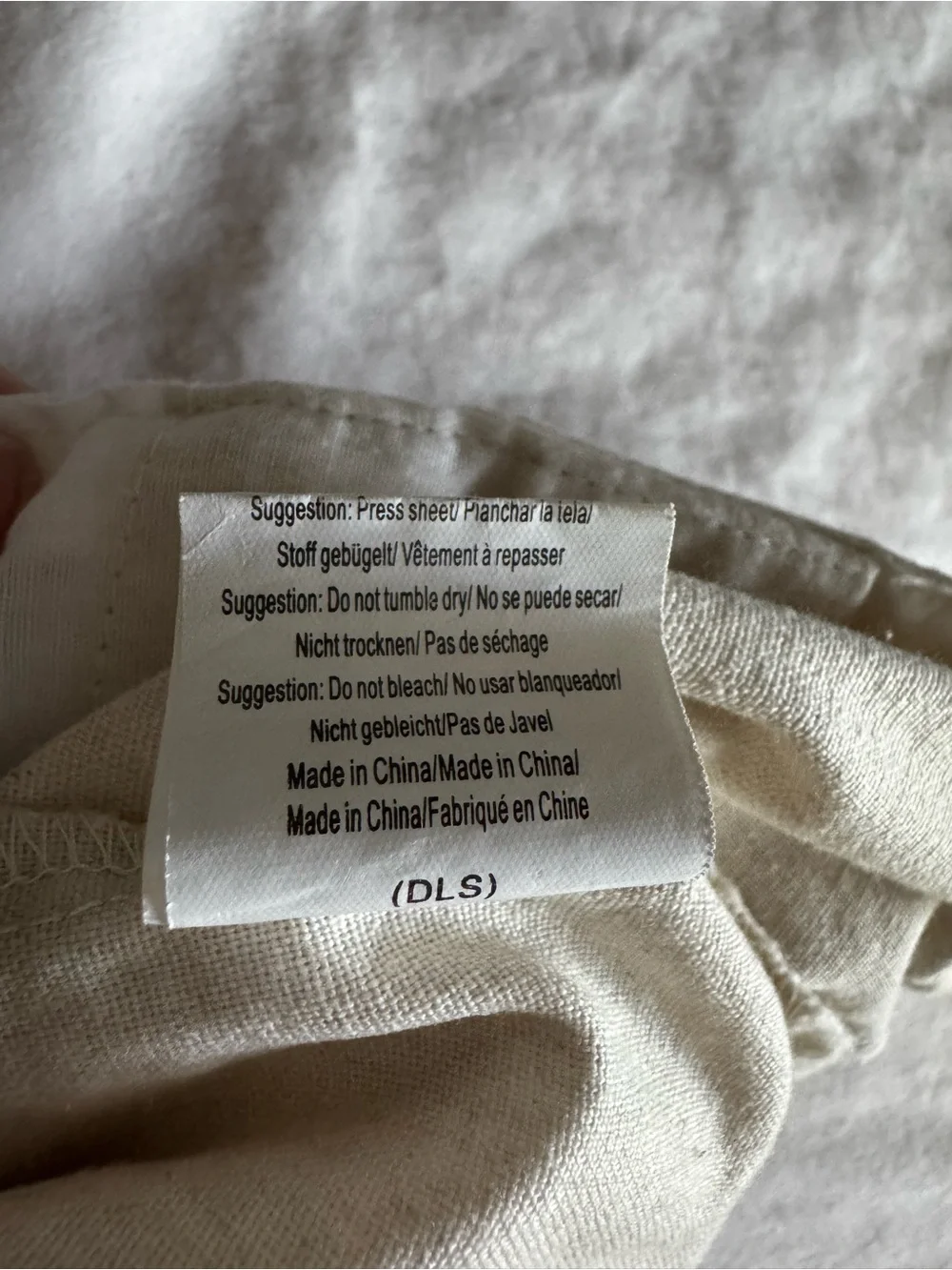 Men's Cream Drawcord Relaxed Joggers